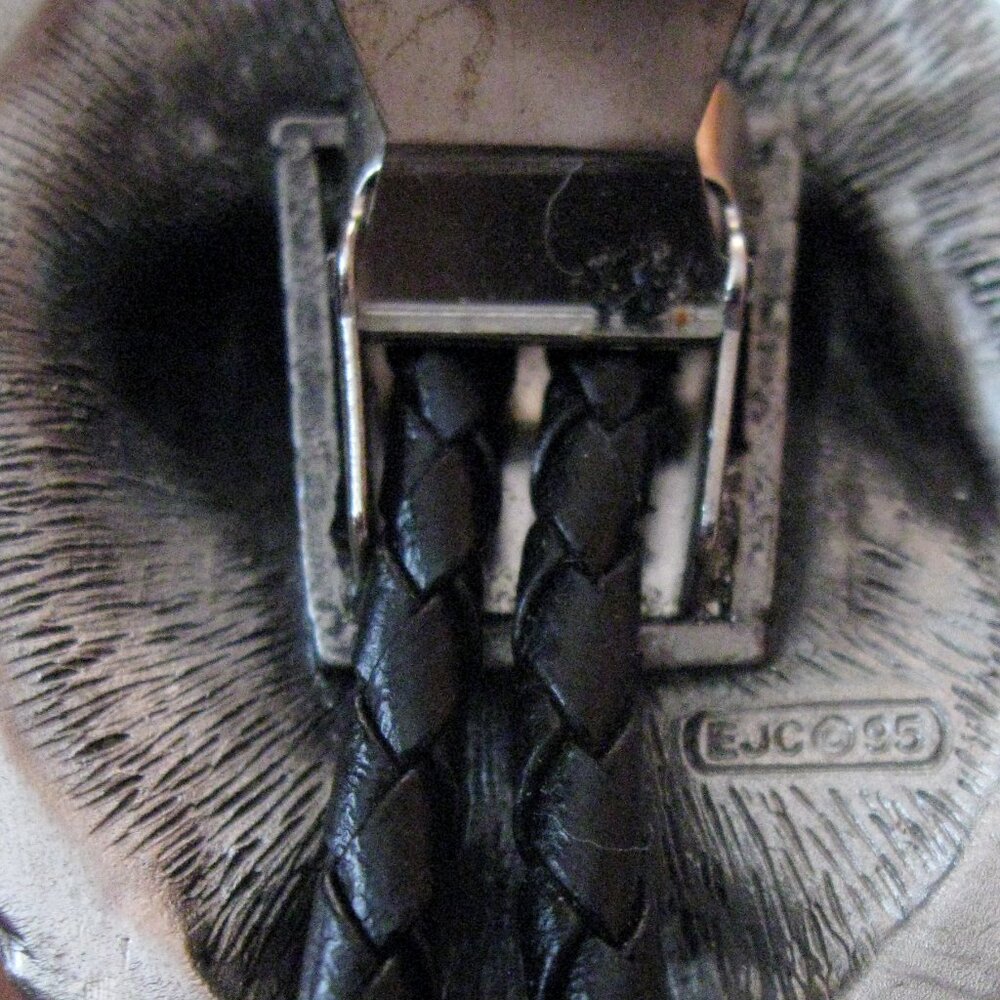 Vintage Bolo Tie End of Trail Western Warrior Image w Adjustable Cord - Picture 12 of 13